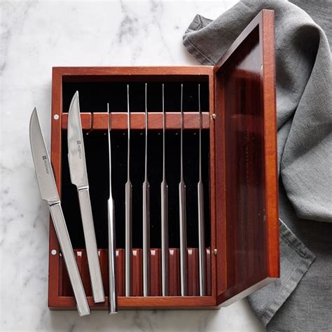 wüsthof stainless steel 8 piece monogram steak knife box set|wusthof 8 inch steak knife.